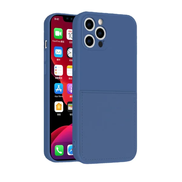 Card pocket silicone case